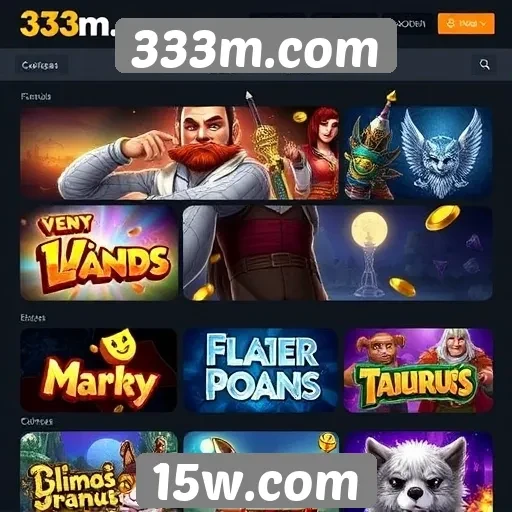 Análise da variedade de jogos no 333m.com